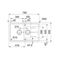 Zlewozmywak Franke Basis BFG 651-78 beżowy 114.0283.978